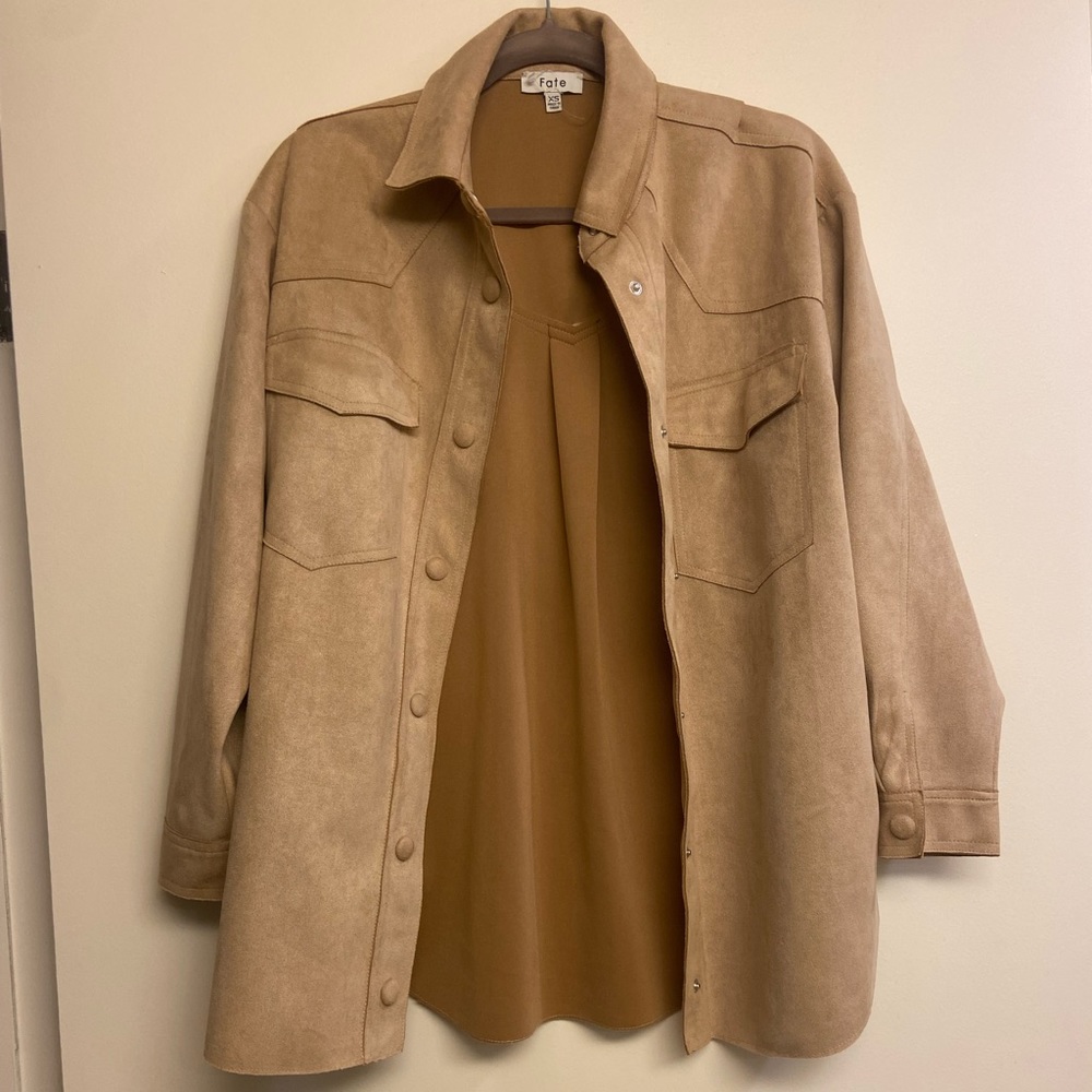 Suede Shacket - image 1